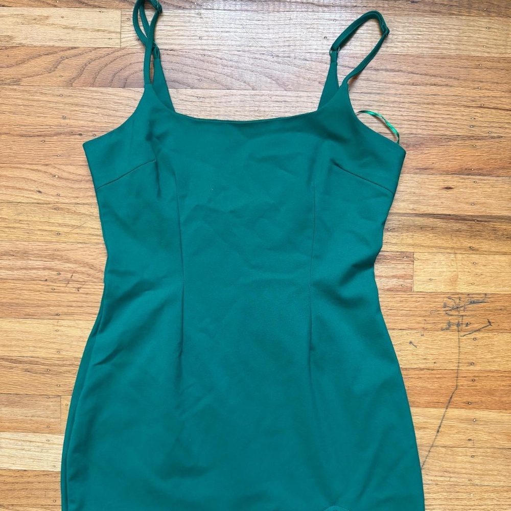 by the way emerald green mini dress